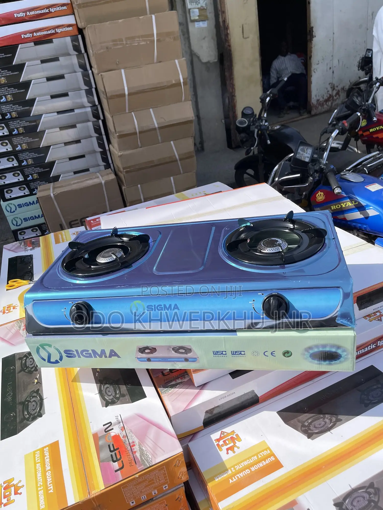 2 Burners Automatic Gas Stove