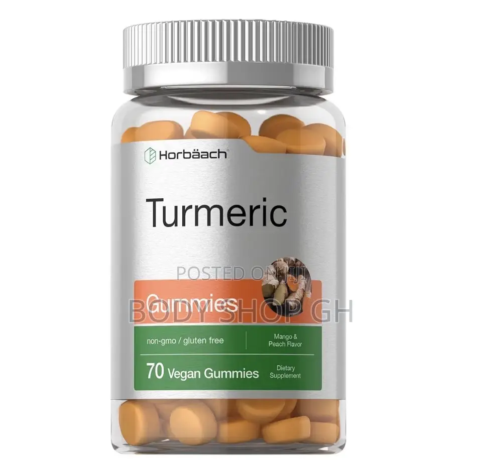 Turmeric Curcumin With Ginger Gummies - Count | Mango Peach Flavor