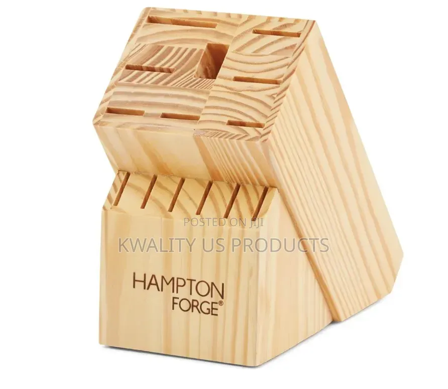 Hampton Forge 15-Piece Knife Set With Hardwood Counter Block