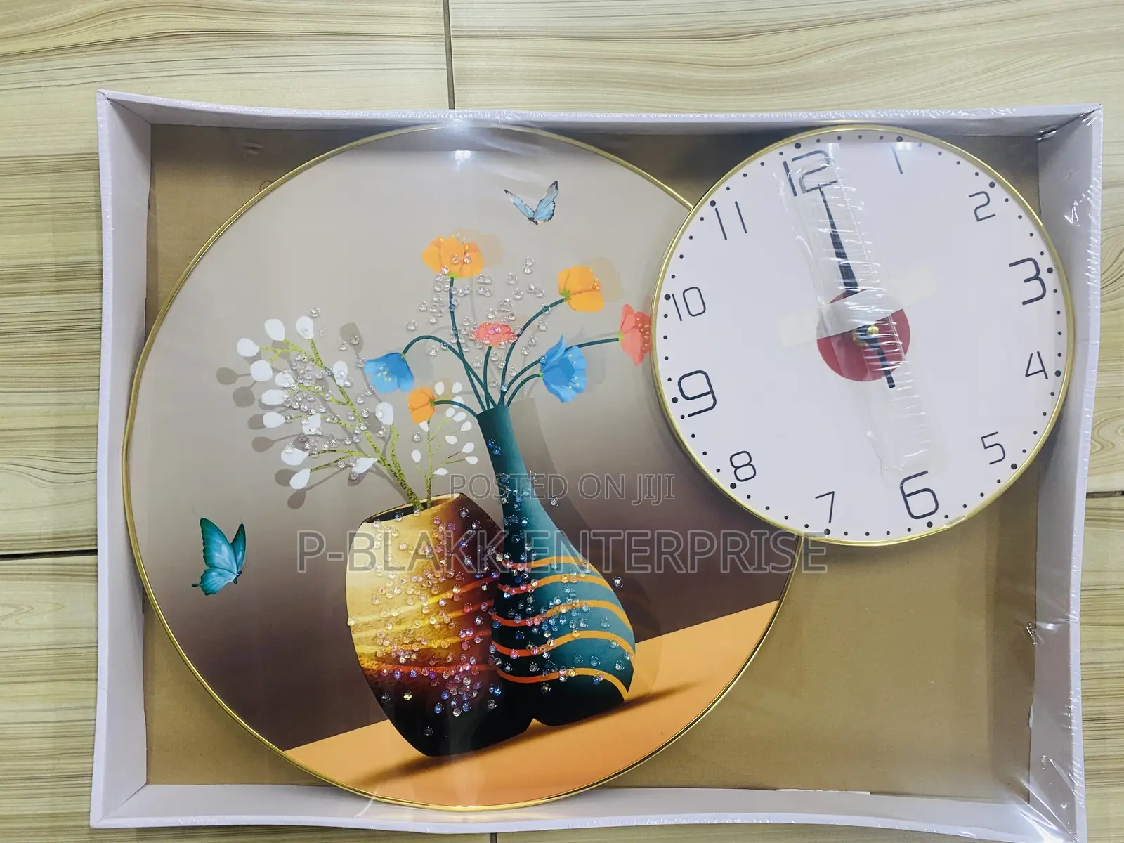 Elegant Art Wall Clock Collection 38cm/24cm