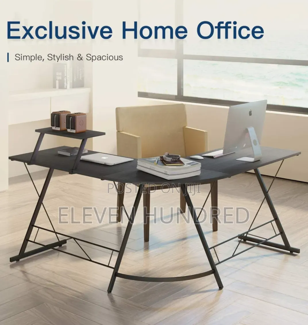 Gaming/Office/Home L-Shaped Desk