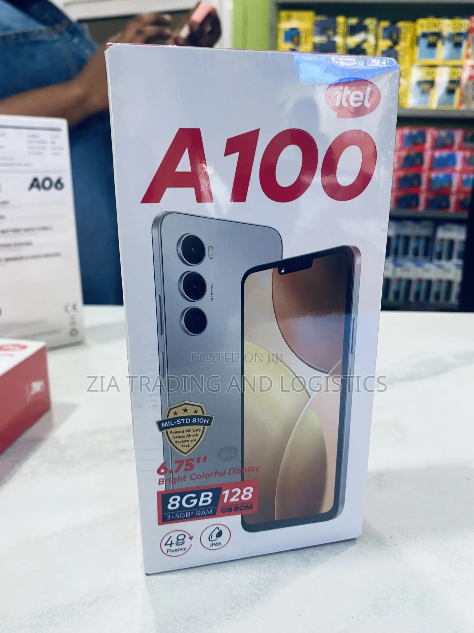 New Itel A100 128 GB Black