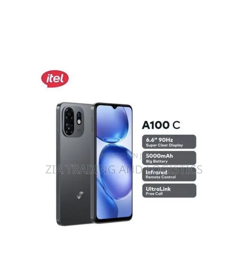 New Itel A100C 64 GB Black