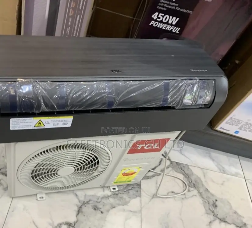 Choose New TCL 1.5 Hp Inverter Air Conditioner in Dark Gray/Black