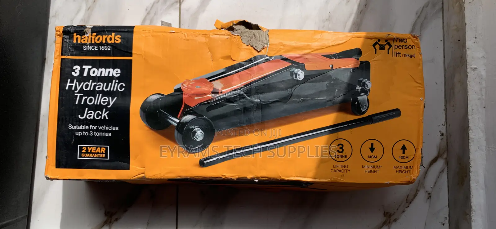 3 Tonne Hydraulic Trolley Jack