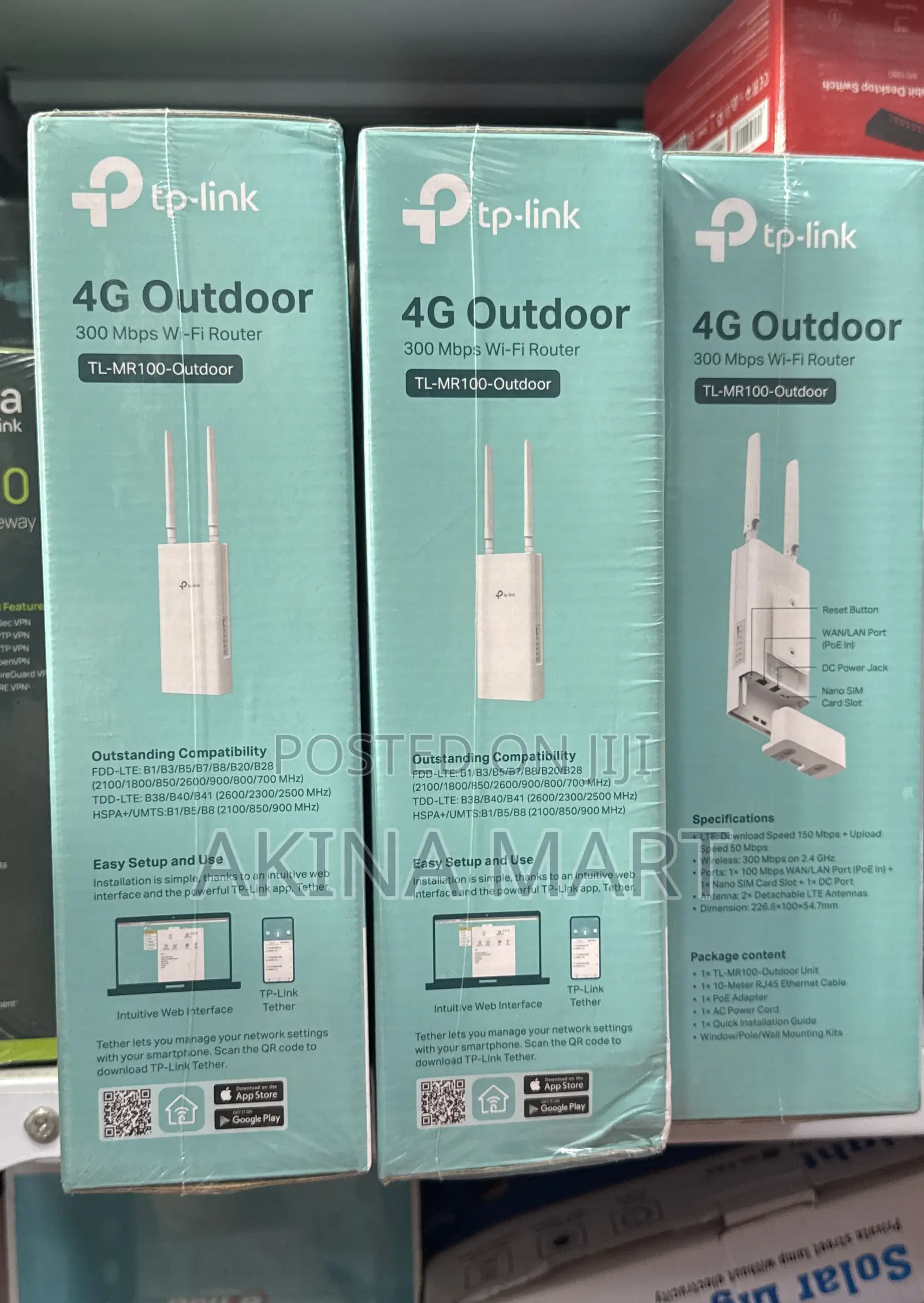 4g Outdoor 300mbps Wi-Fi Router Tl-Mr100-Outdoor Tp-Linked