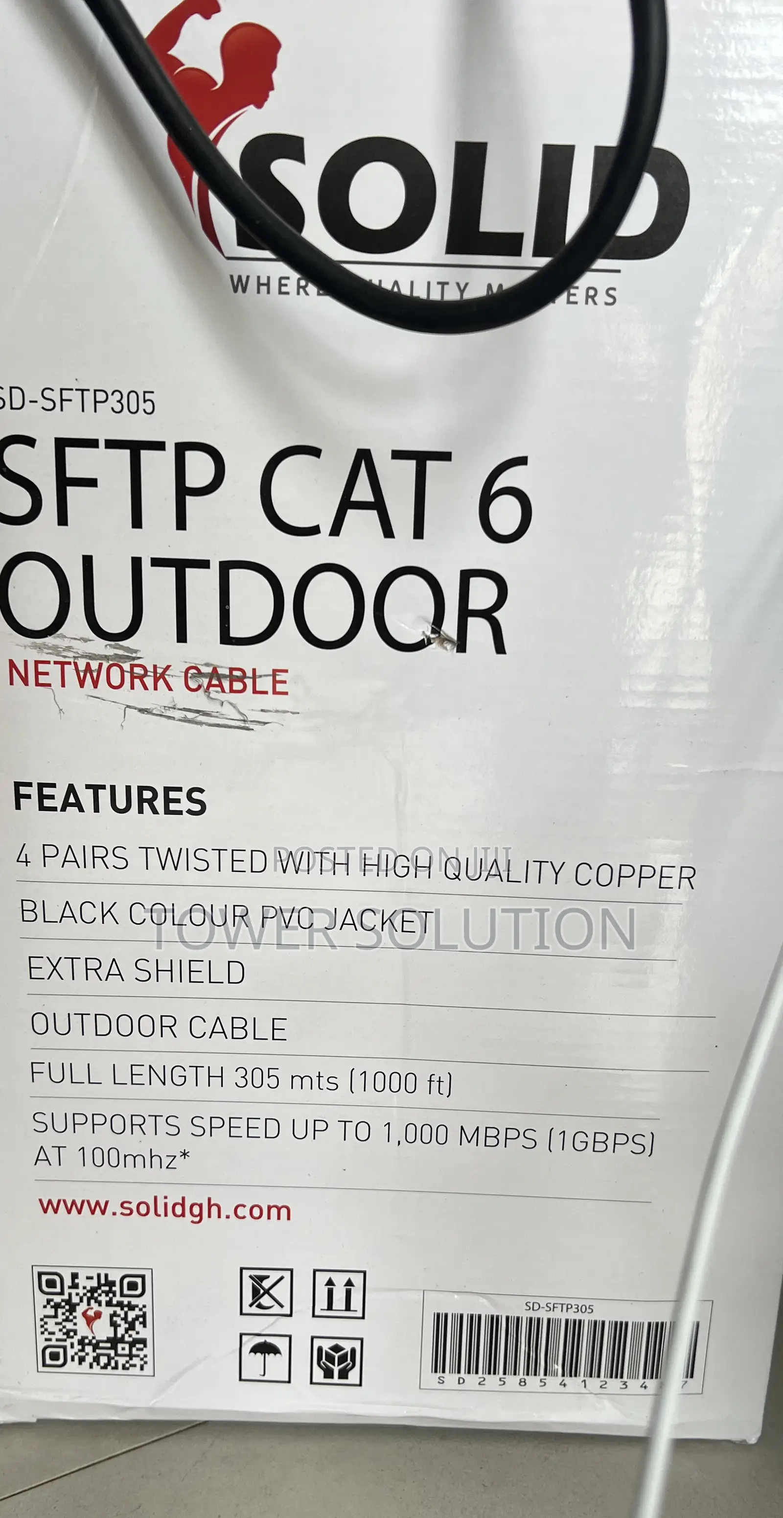 Solid Sftp Outdoor Cable 305m