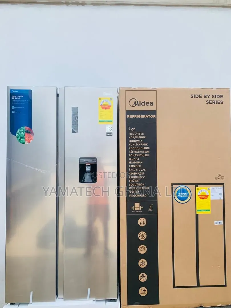 Best Quality Midea 553 Litre Side by Side Refrigerator With Dispenser