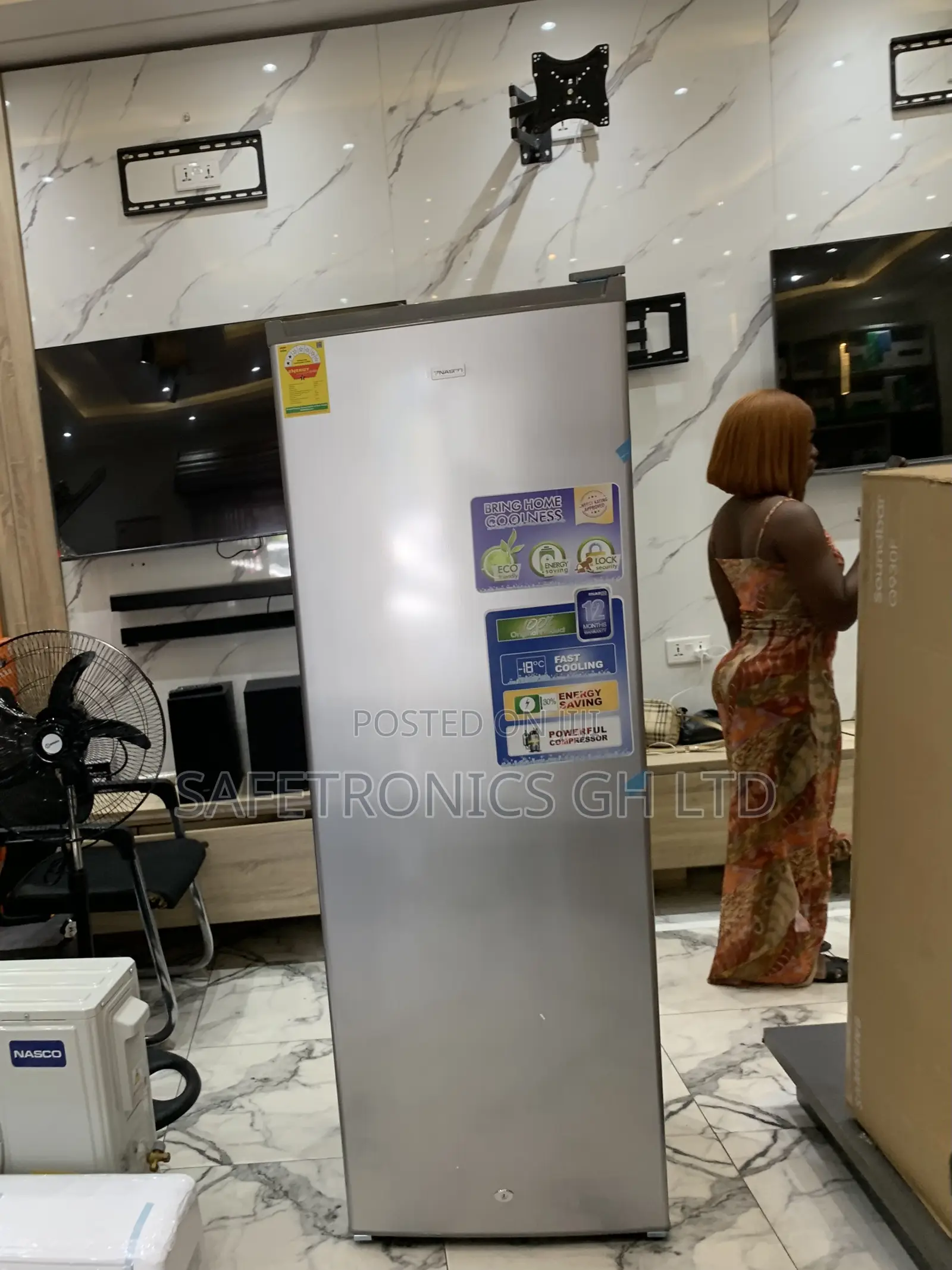 Just Order 225 Liters Nasco Nasd1-33 Upright Standing Freezer