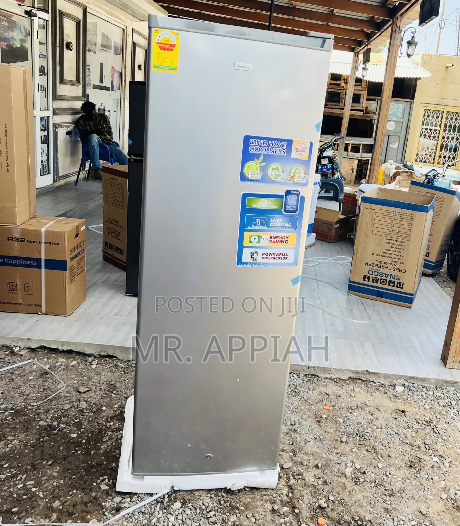 Shop Classic Nasco Single Door Upright Standing Freezer(Gray)