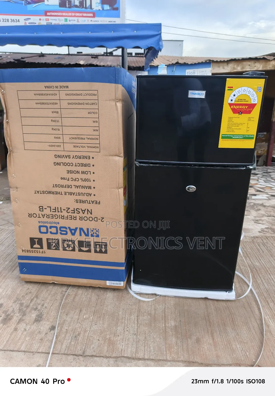Nasco 86liter Table Top Double Door