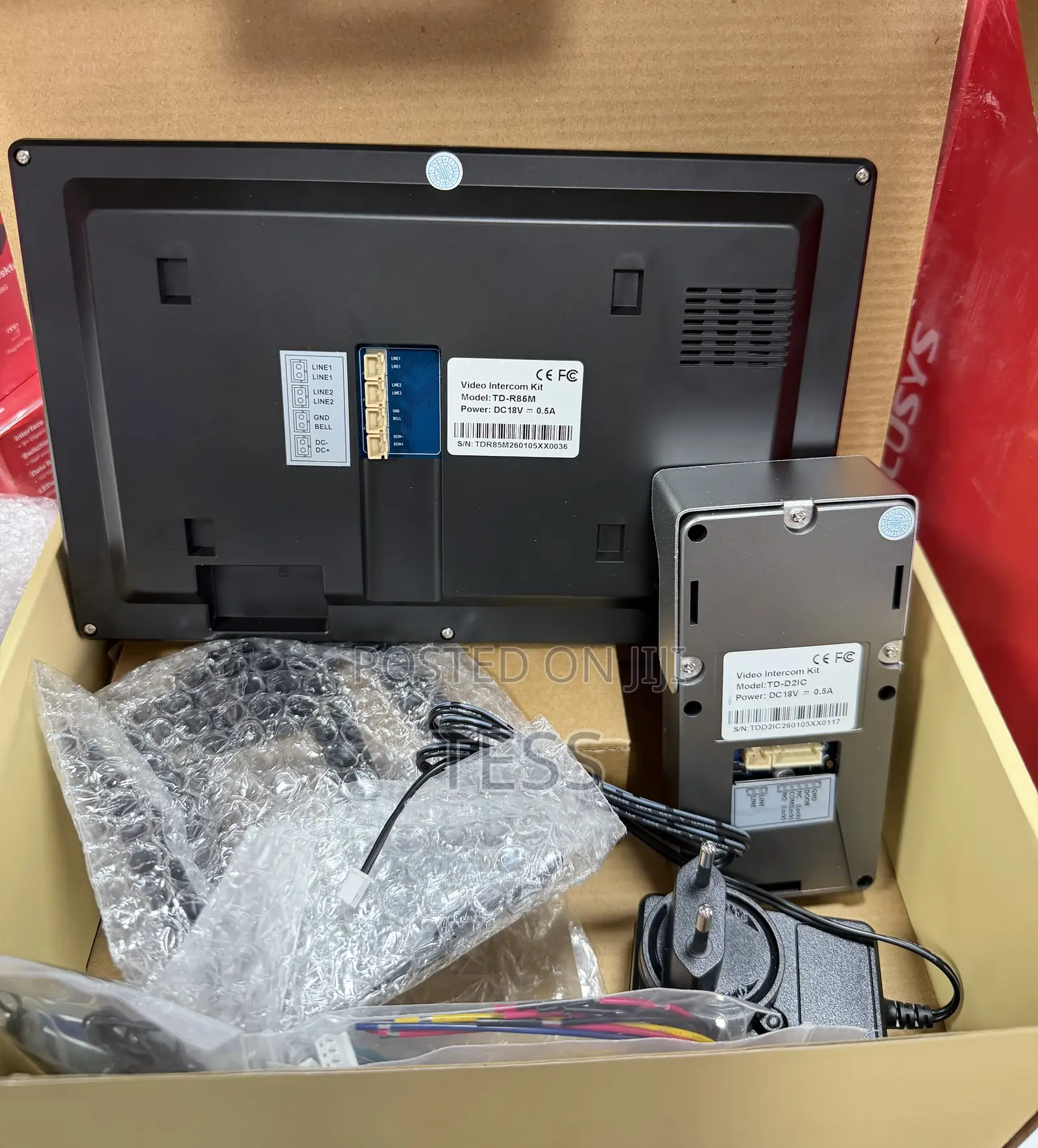 Video Intercom Wired 10inch Wifi Tuya Smart App 1080p Resolution