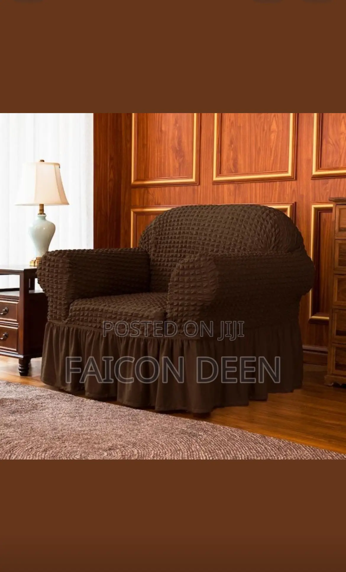 Highest Quality Thick 4pcs Cotton Skirt Covers for Wide and Big Sofas
