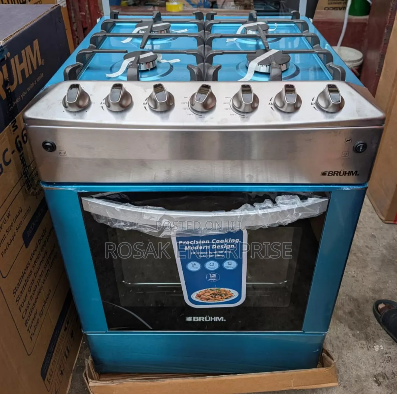 Bruhm 4 Burner Gas Cooker *60x60* BGC-6640ss
With Chicken Roaster