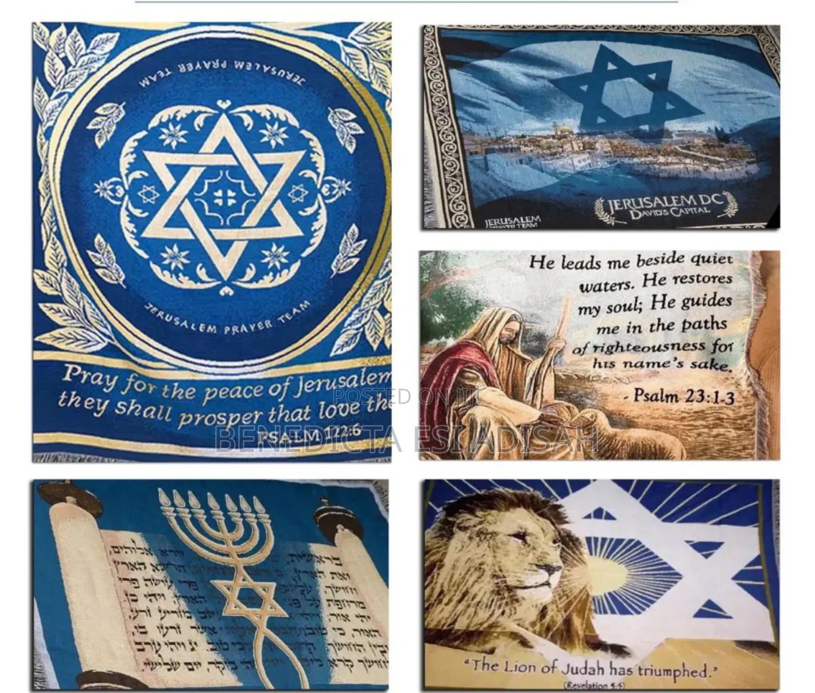 Jerusalem Collection Christian Prayer Mats Premium Quality
