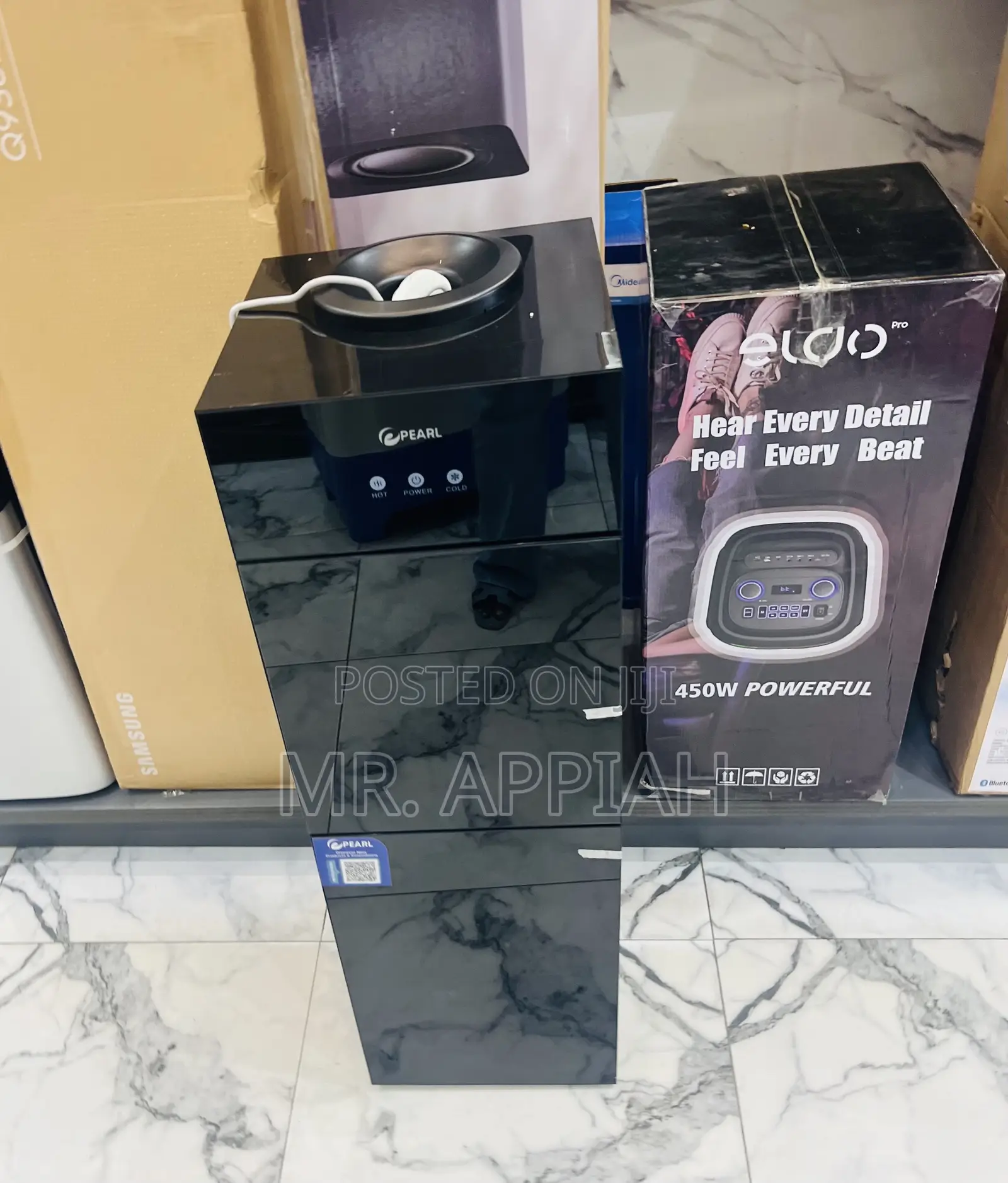 Elegant Black Pearl PWD-4015 Hot/Black Switch Water Dispenser