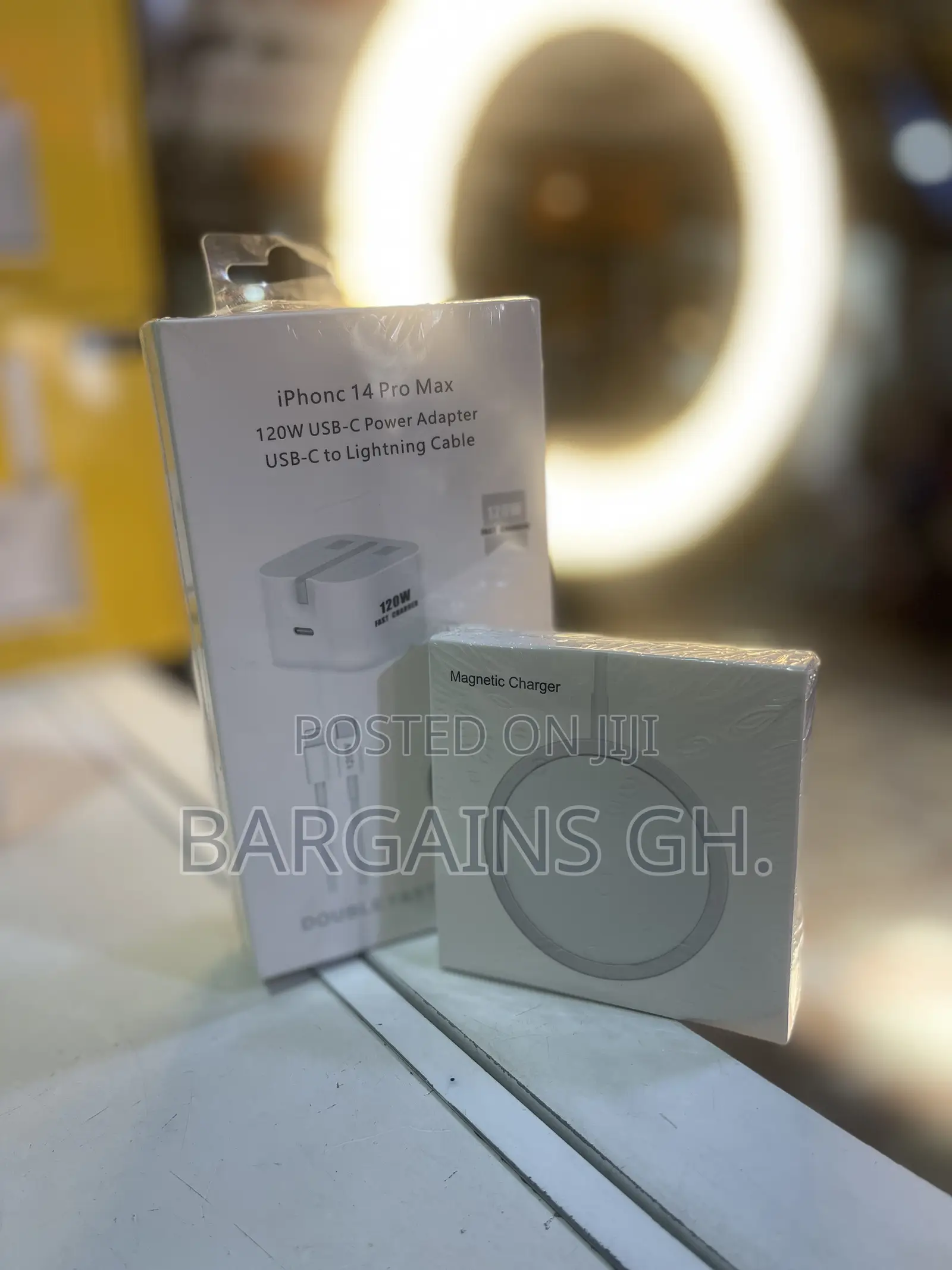 iPhone Magsafe Wireless Charger With Type-C to iPhone Charger (Combo)