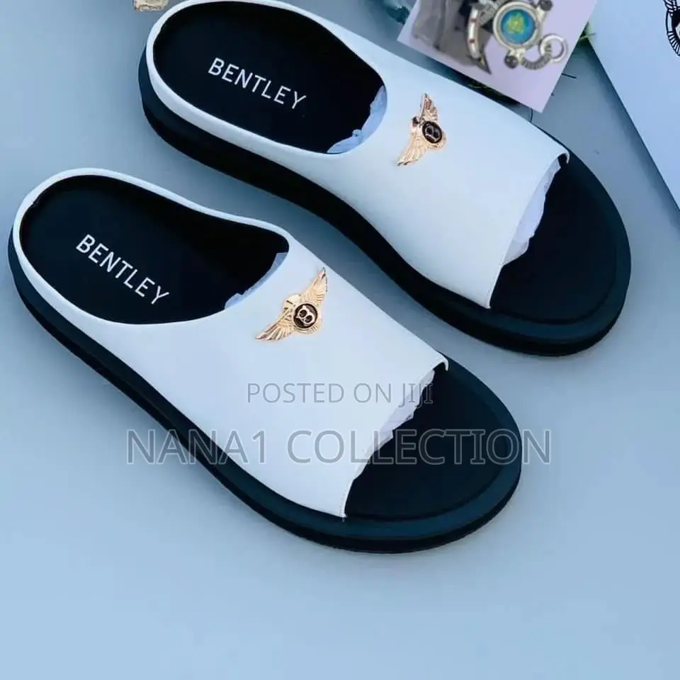 Men’S Bentley Leather Slippers