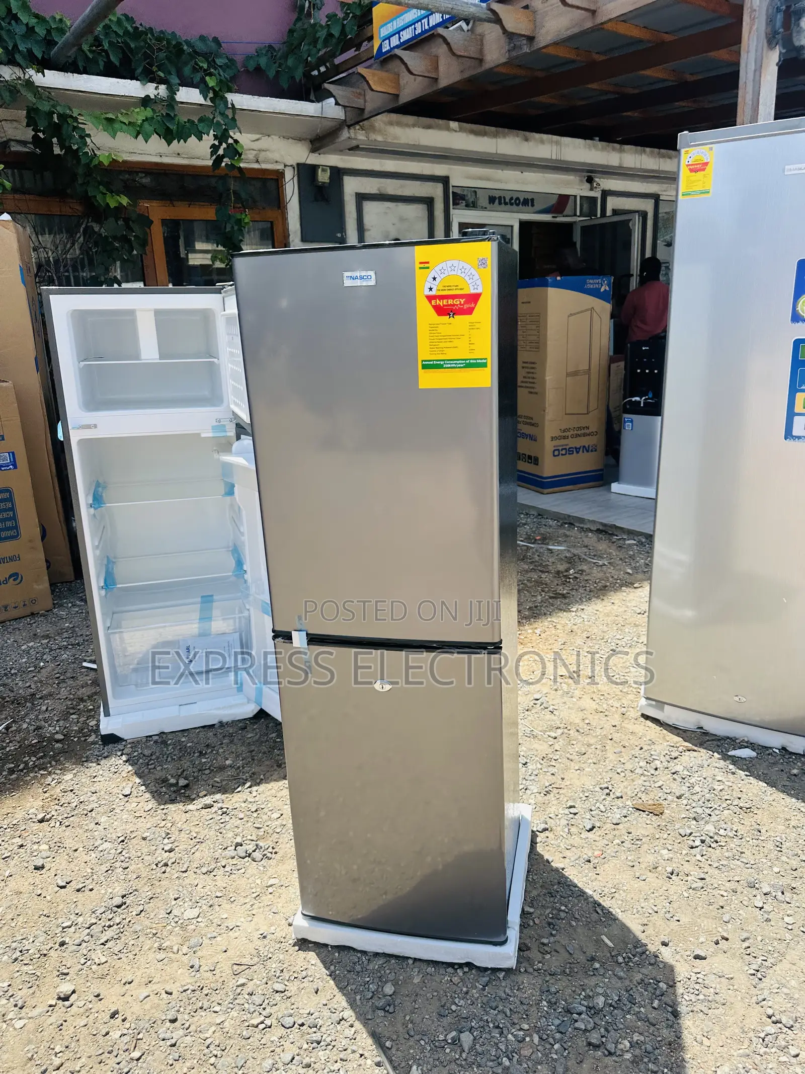 Very Cool Price Bottom Freezer Double Door Nasco Grey