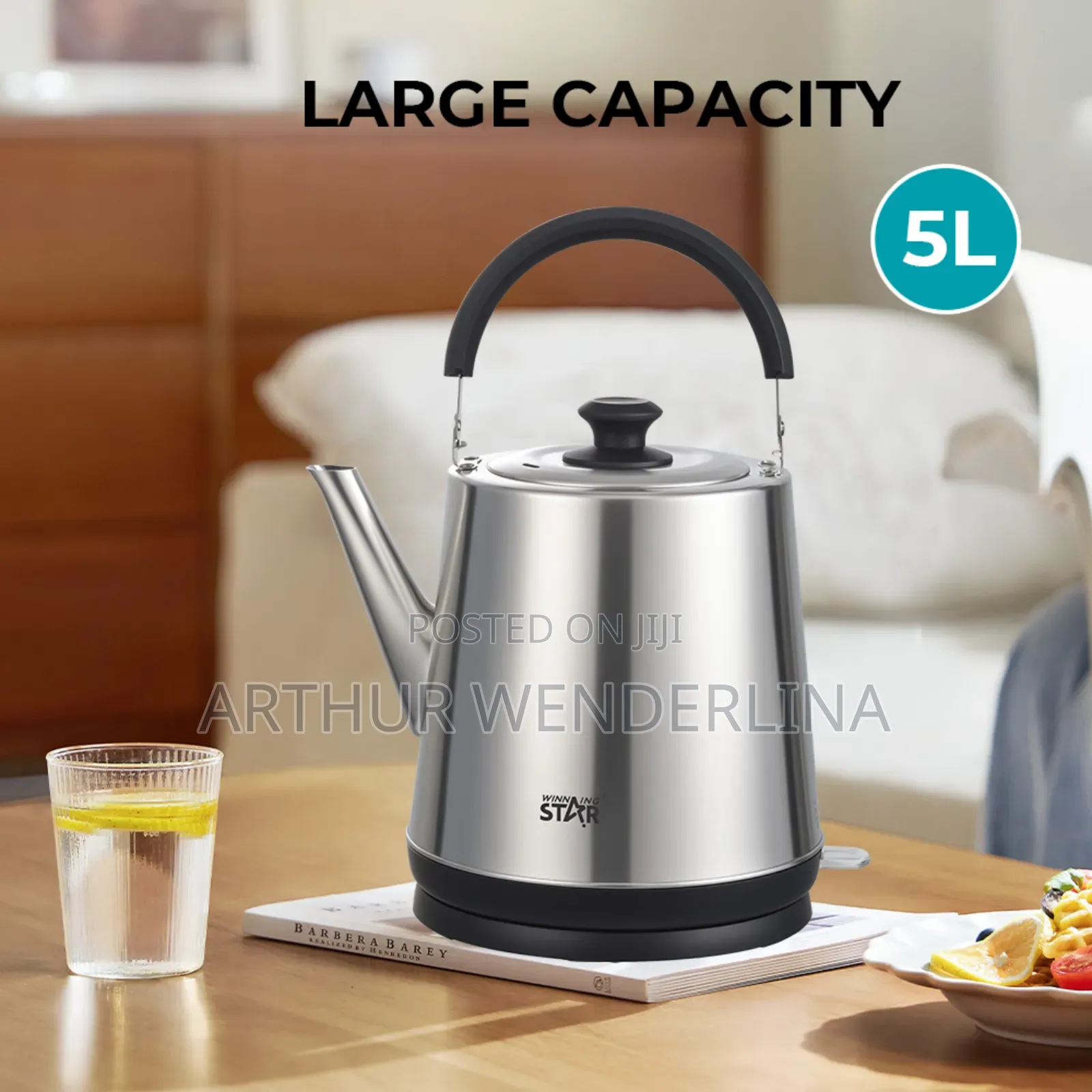 Winning Star Electric 5l Stainless Steel Kettle