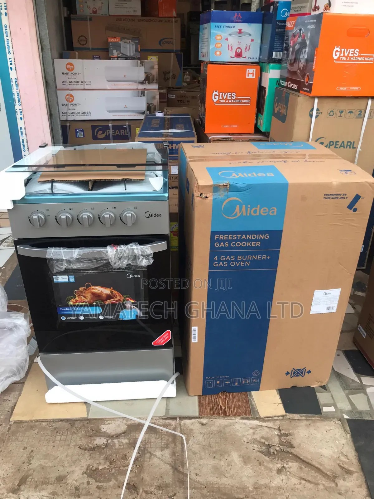 Best Quality Midea 50x50cm 4 Burner Gas Stove With Oven and Grill