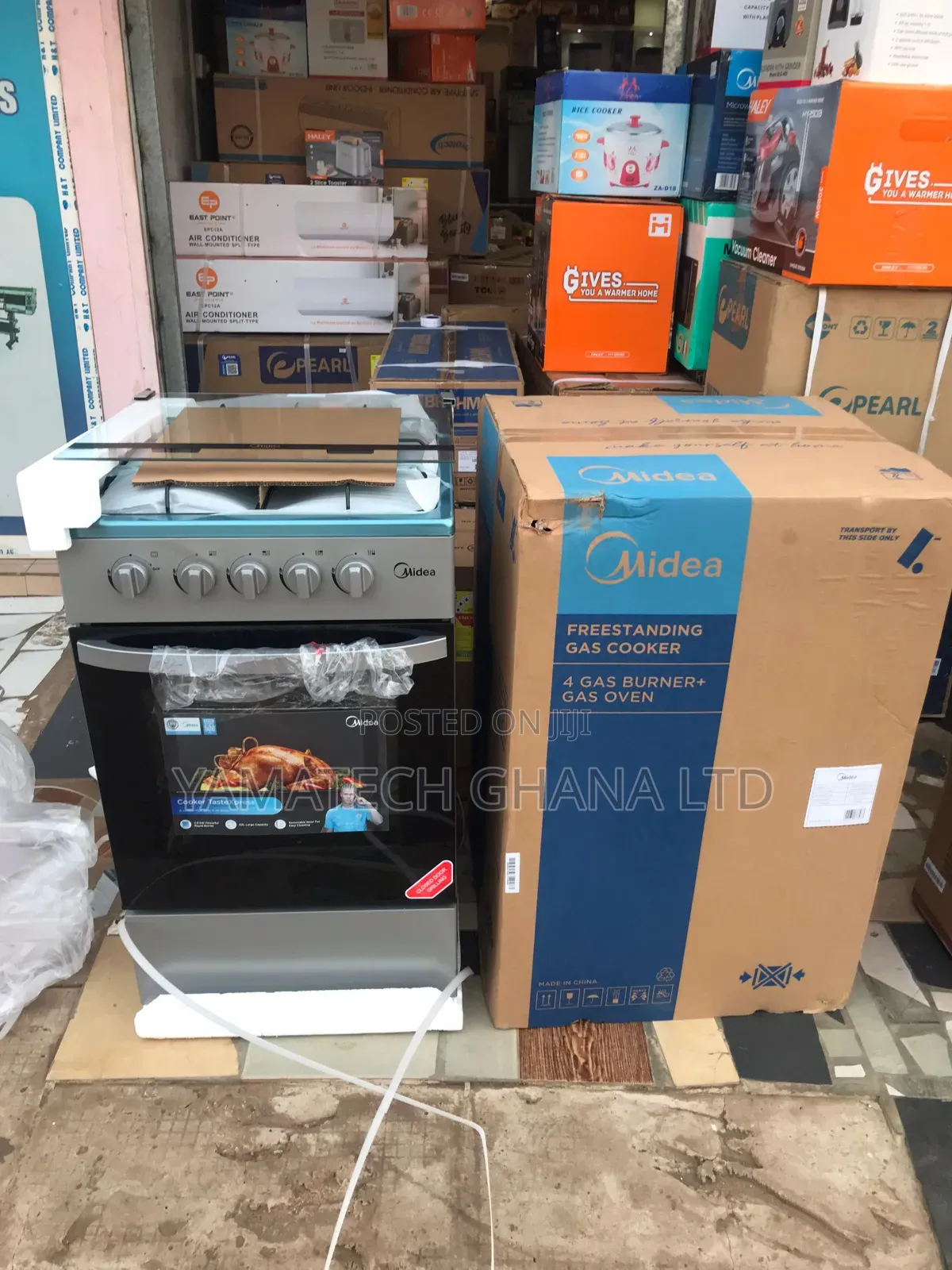 Best Quality Midea 50x50cm 4 Burner Gas Stove With Oven and Grill