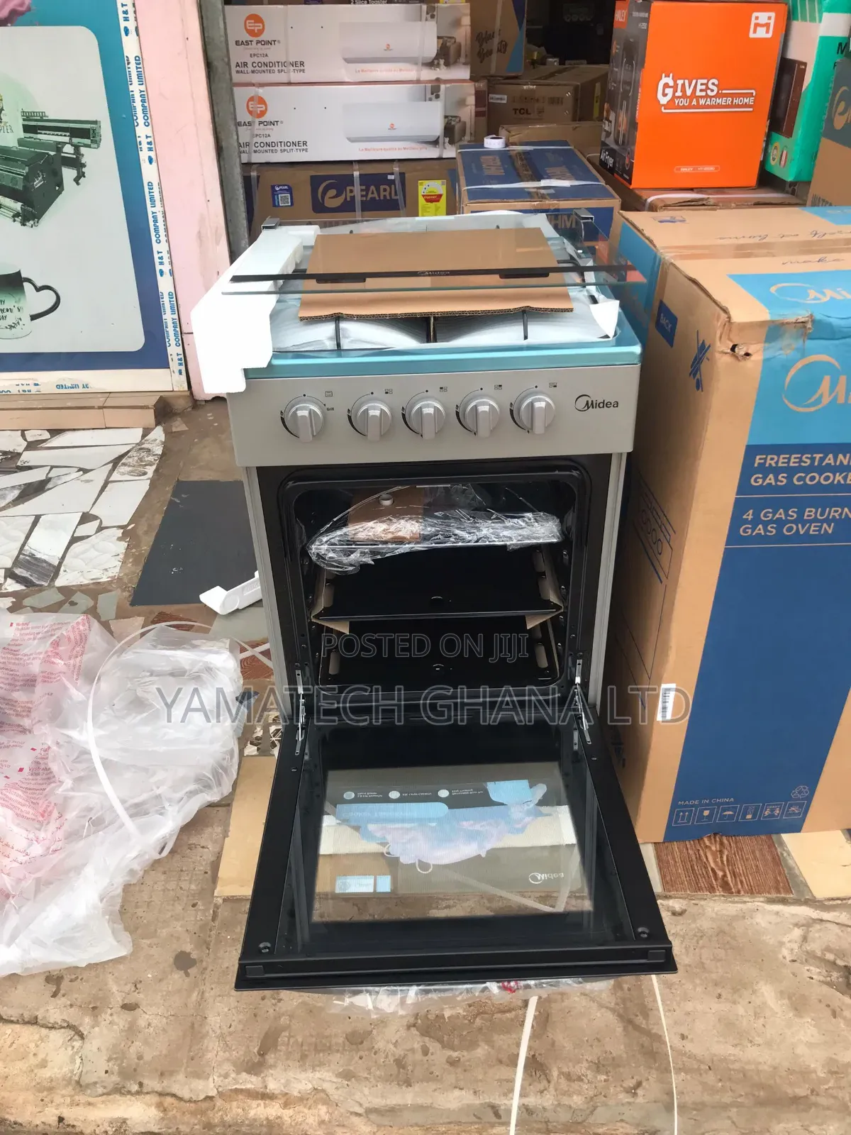 Best Quality Midea 50x50cm 4 Burner Gas Stove With Oven and Grill