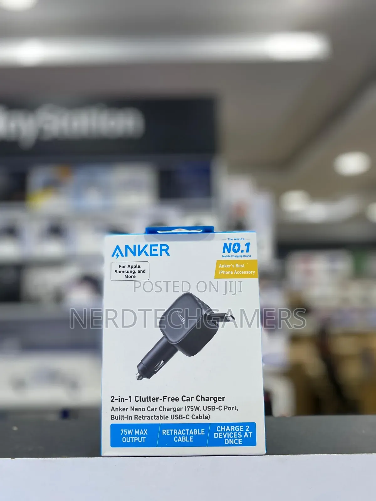 Anker Nano Car Charger (75w) Usb Port