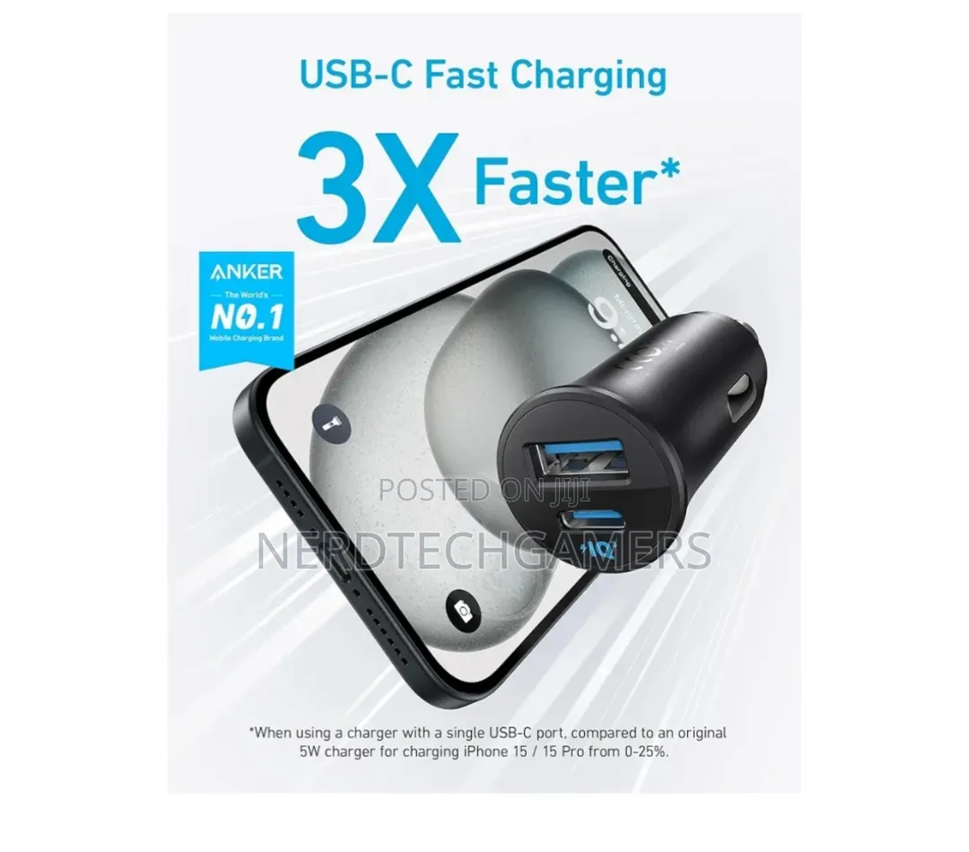 Anker Compact Ultra Car Charger (30w)