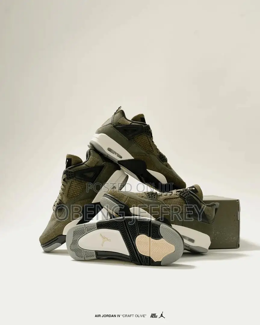 Original Air Jordan 4 Olive Green