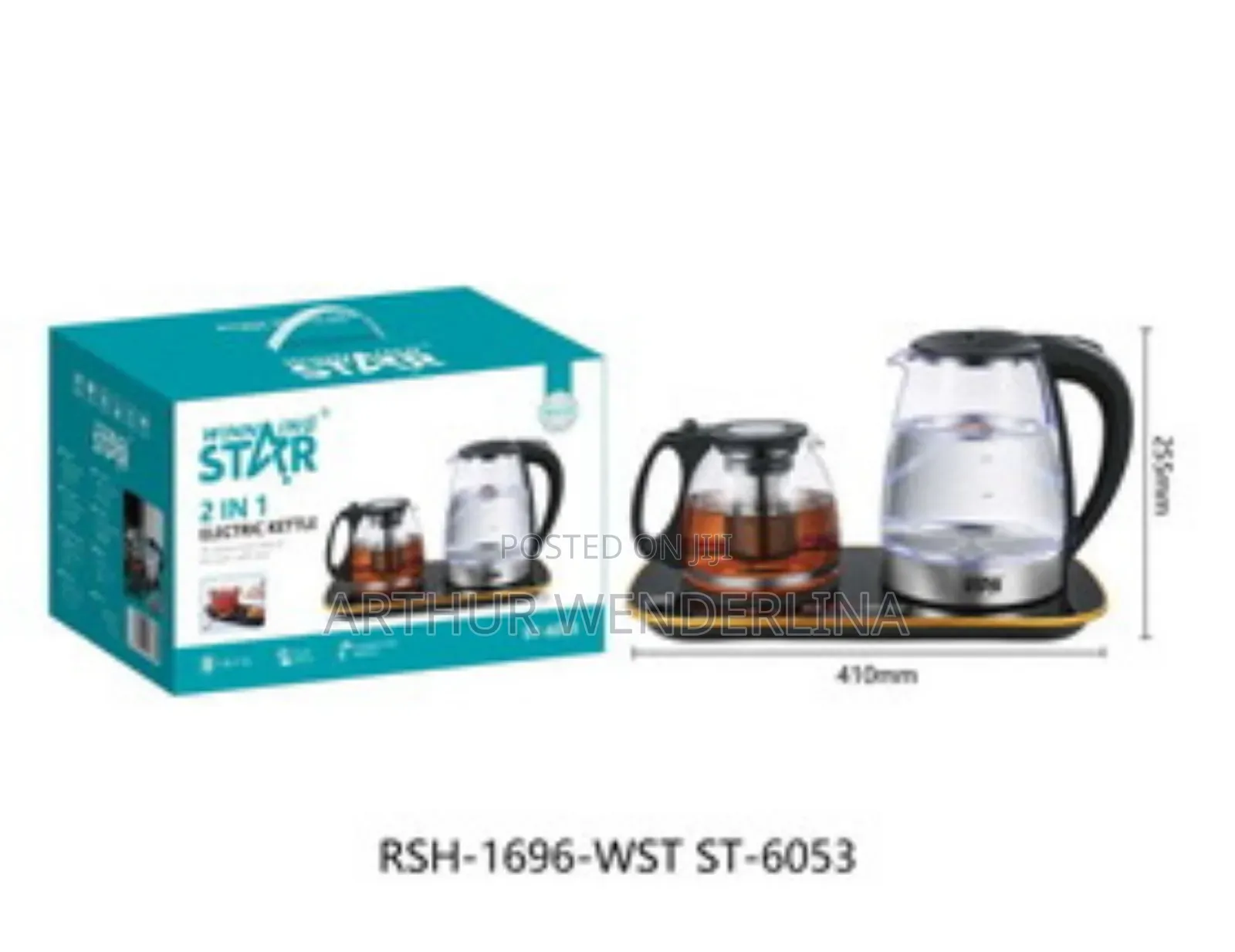 Electric Kettle With Teapot Winning Star St-6053
