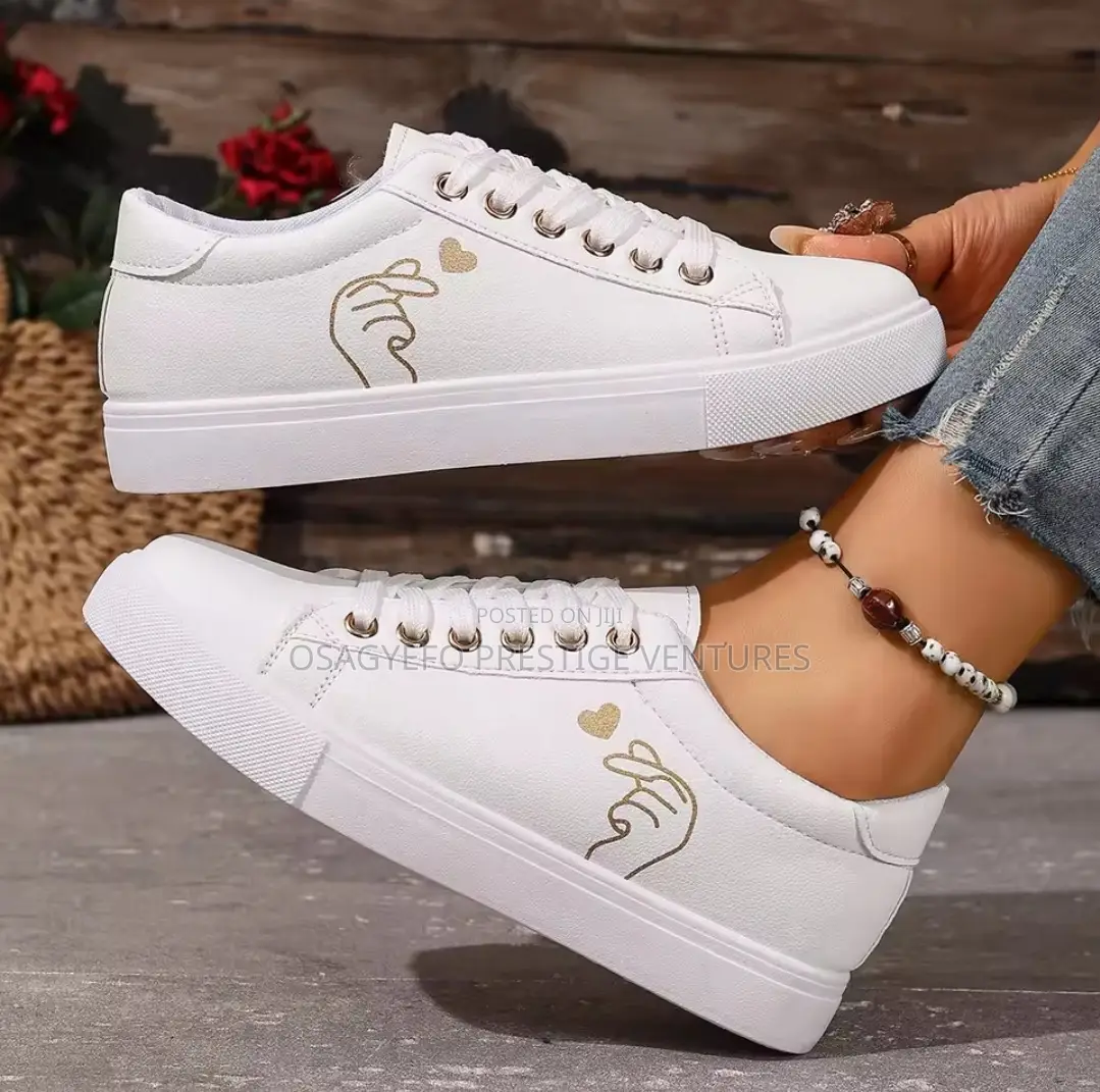 Trendy Love Touch White Sneakers