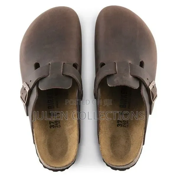 Birkenstock Boston Og Coffee Brown Leather