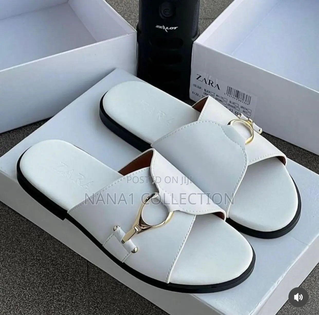 Men’S Leather Zara Slippers
