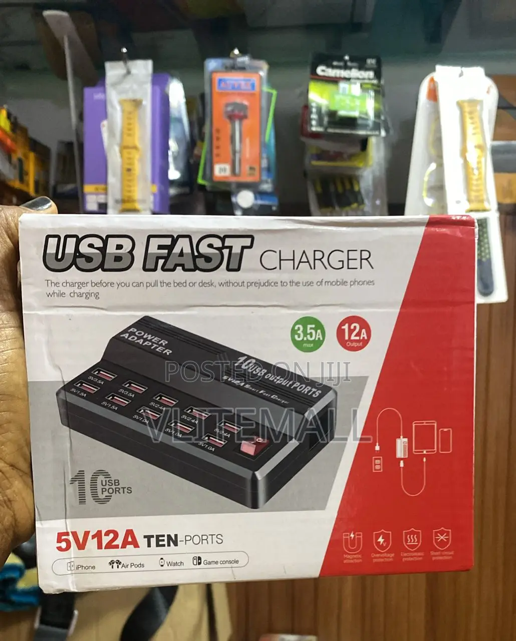 10-Port Usb Fast Charging Hub,