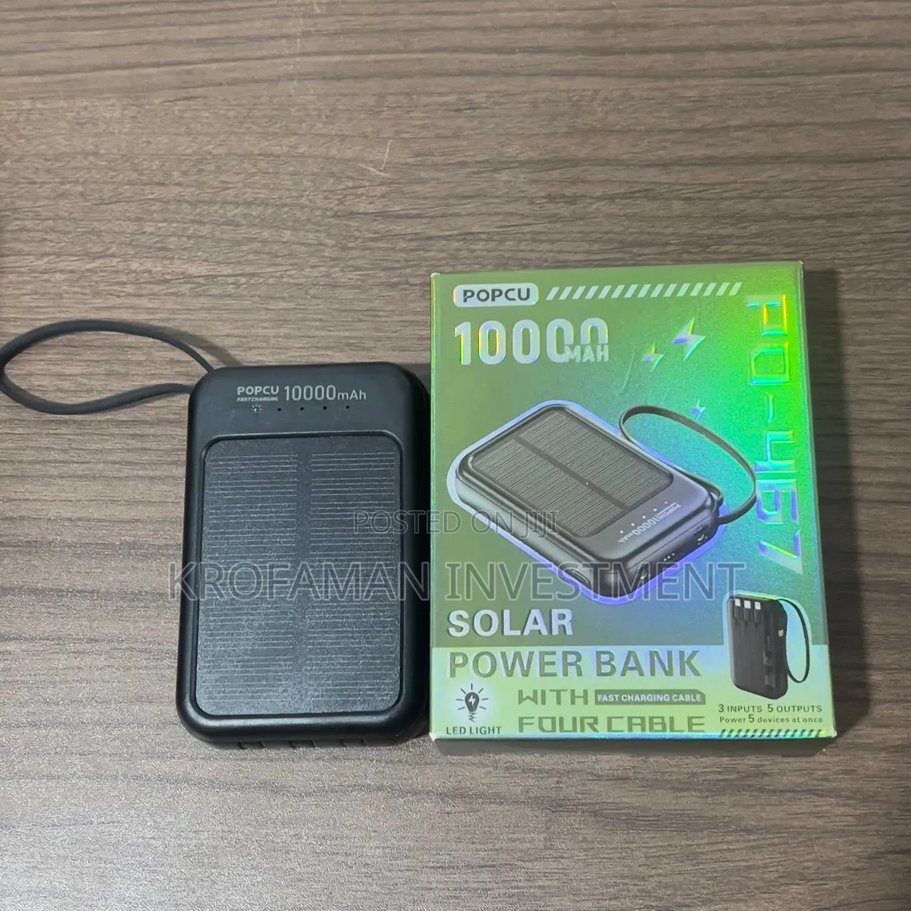 Popcu Solar Power Bank 10000mah