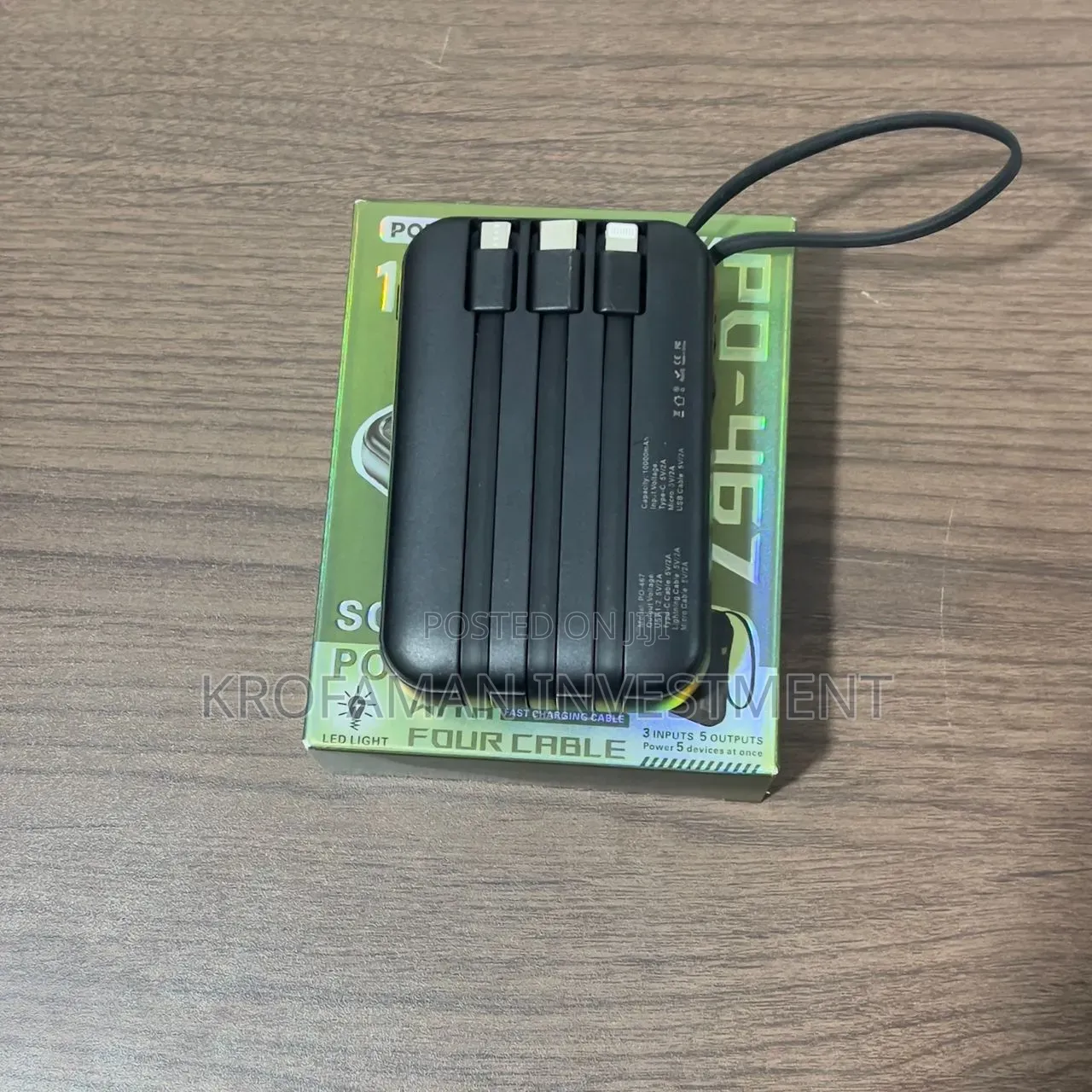 Popcu Solar Power Bank 10000mah