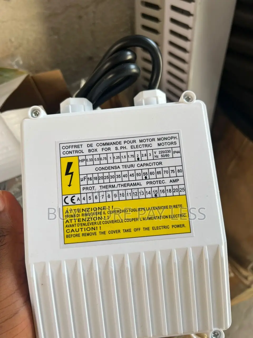 Water Pump Main Switch 1hp-3.0hp