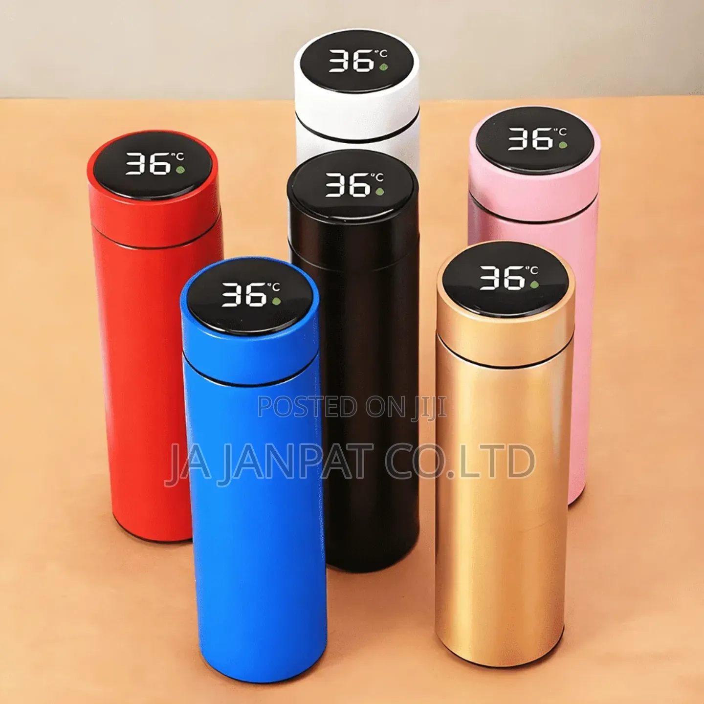 Vacuum Flask With A Temometer