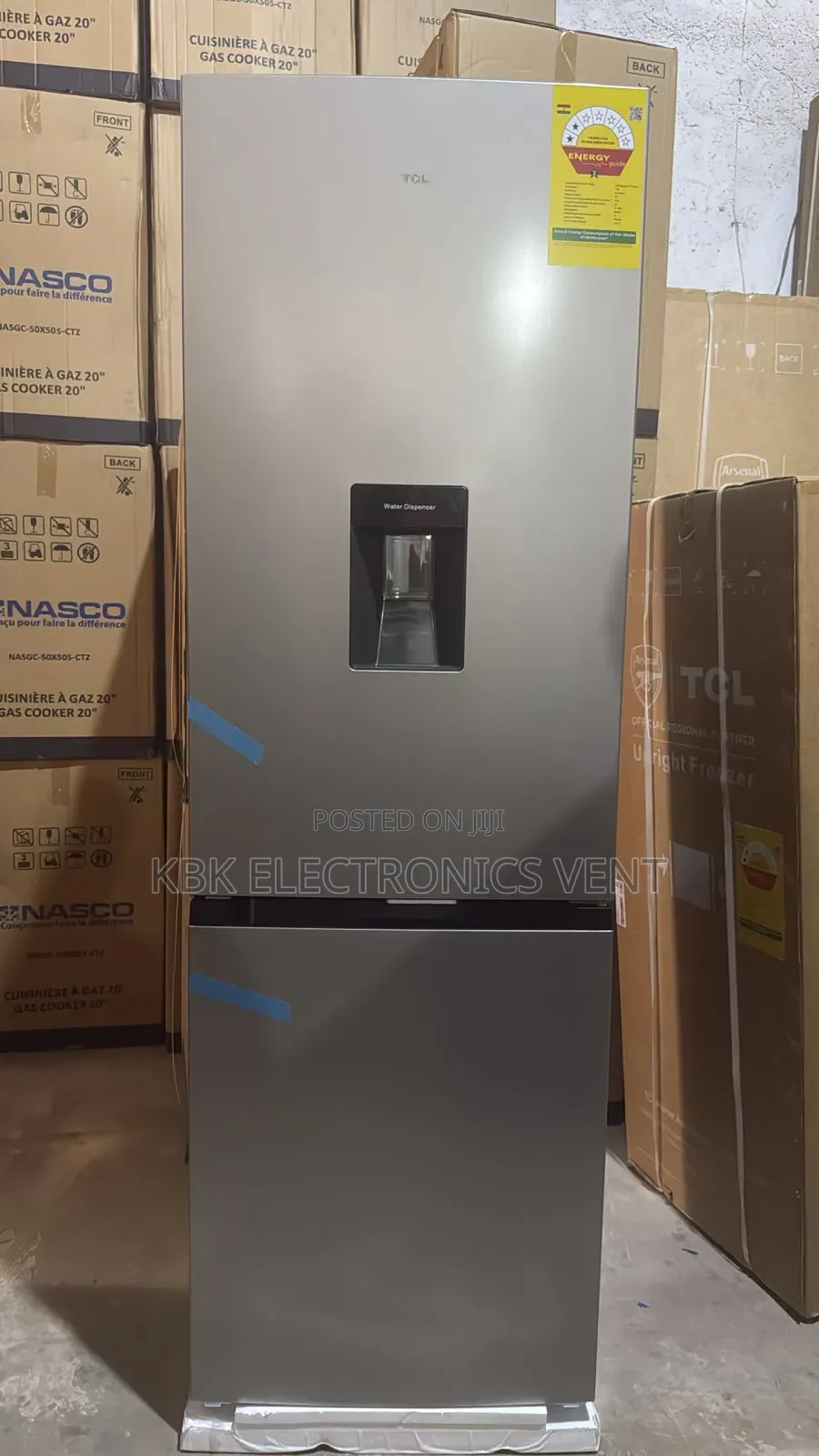 TCL 310liter Double Door Fridge Water Dispenser