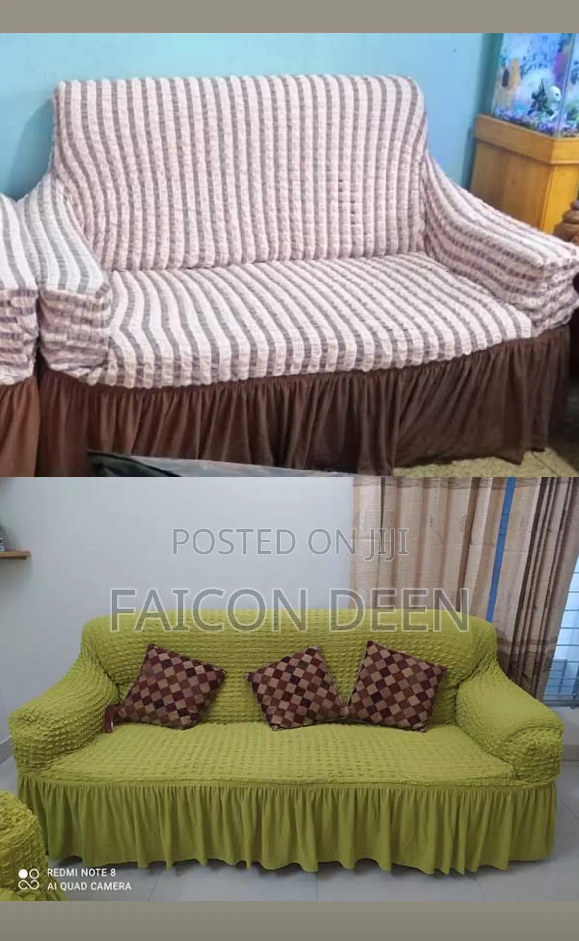 Original Skirt Sofa Cover(4piecies In)For Big Wide Sofas(Only Set Only