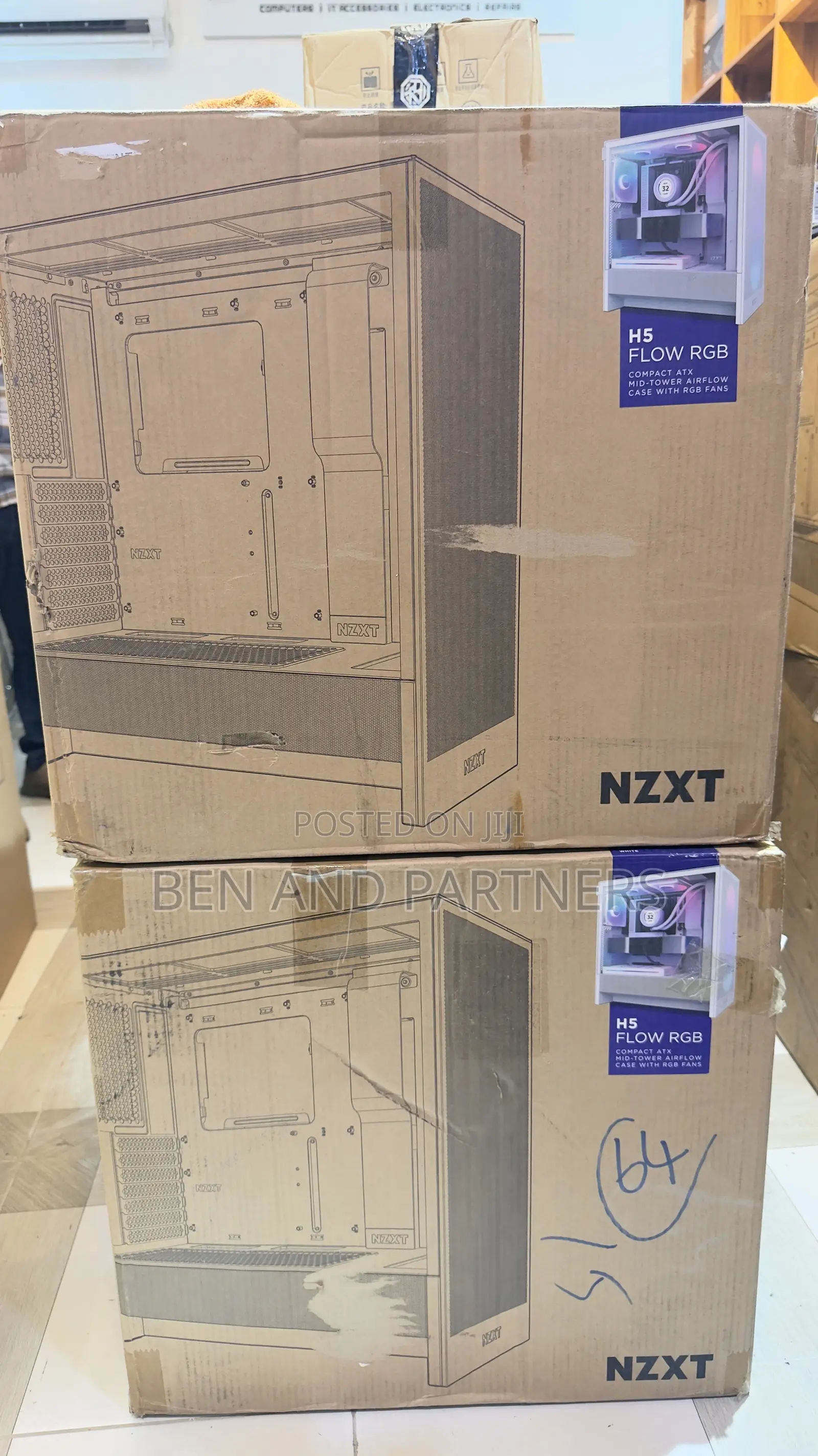 NZXT H5 Flow RGB 2024 Gaming Pc Case