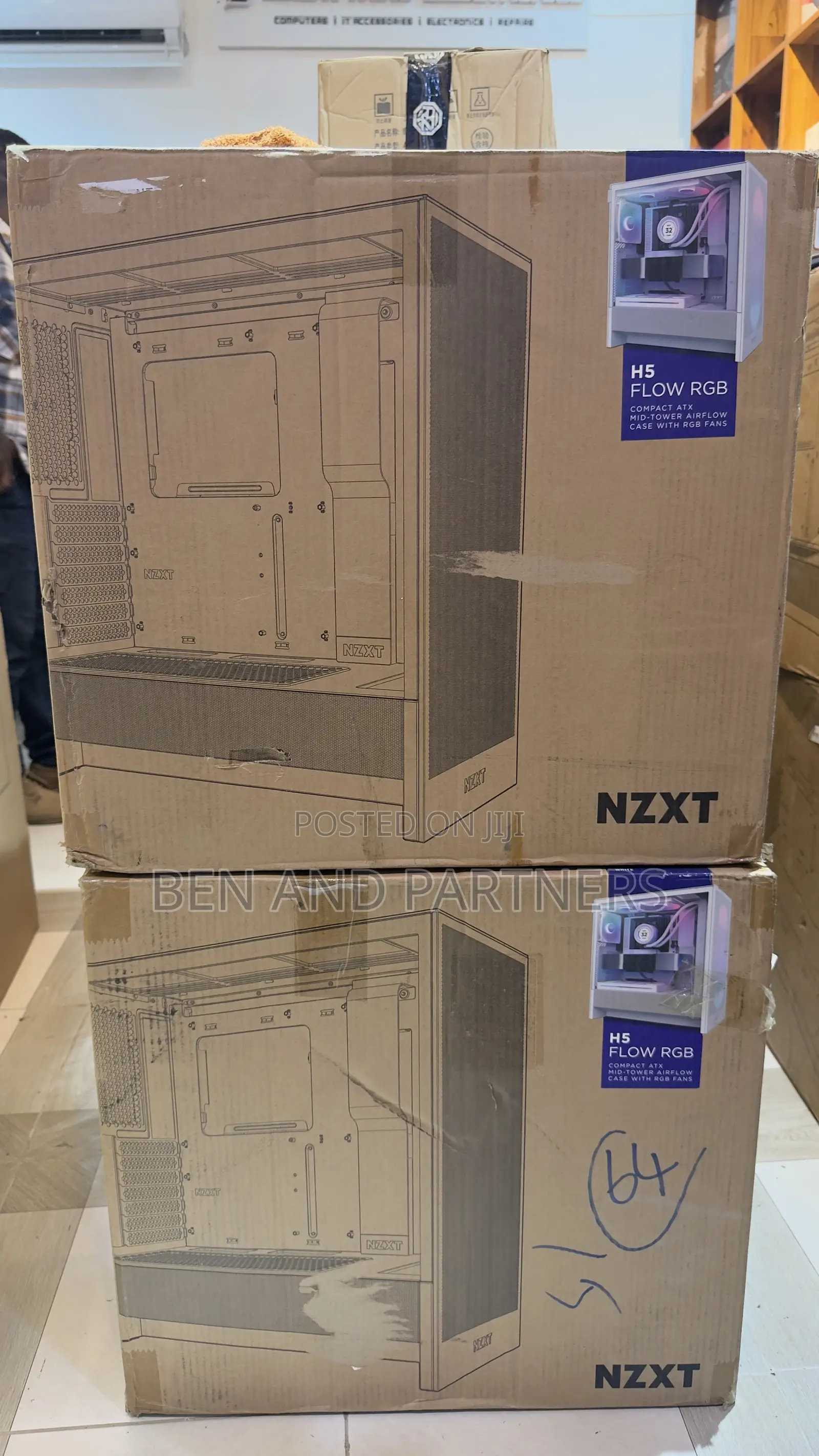 NZXT H5 Flow RGB 2024 Gaming Pc Case