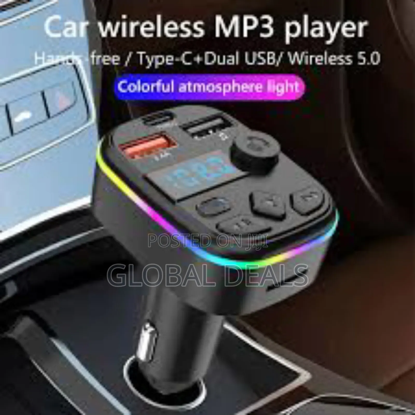Car Bluetooth With Type C and Usb Charging Port