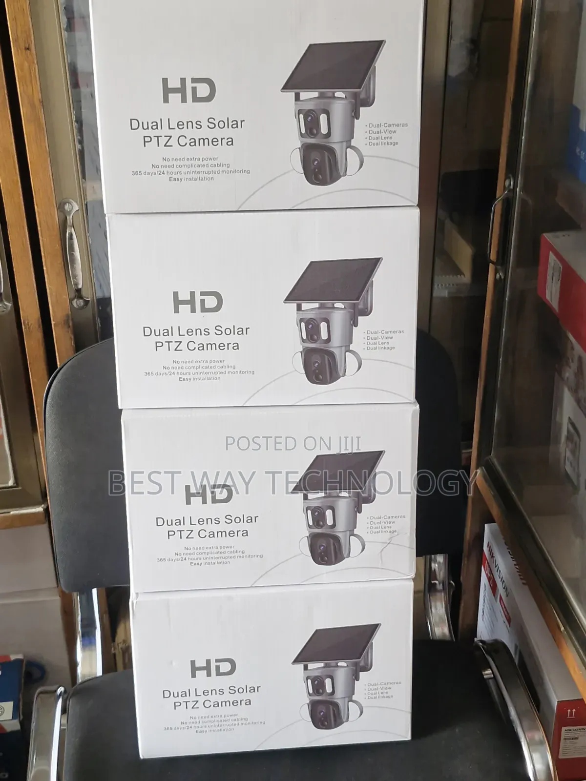 PTZ Solar 4g Dual Lens Camera 6mp Ubox App