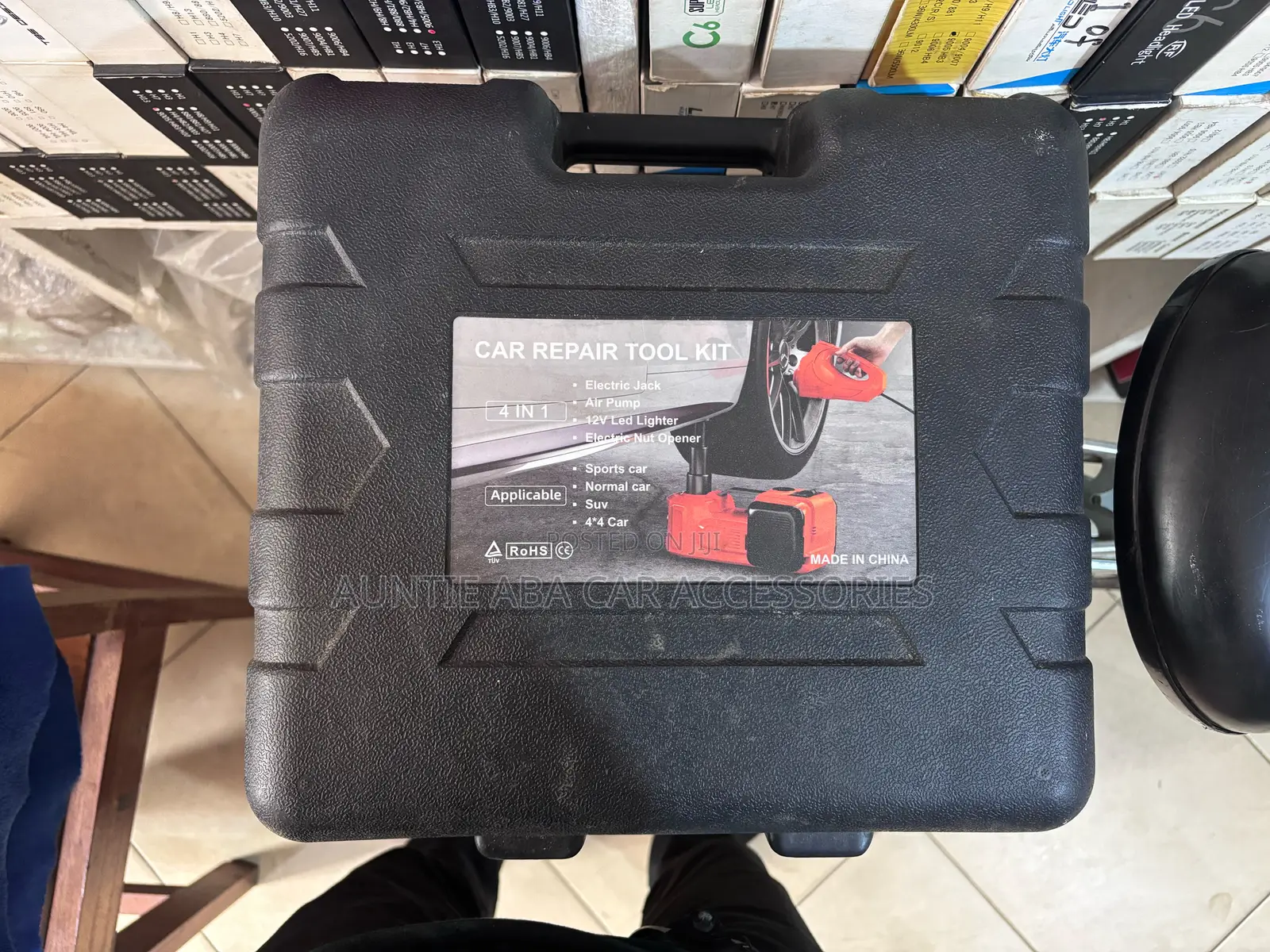 Electric Jack 5 in 1-5 Ton/ Car Repair Tool Kit