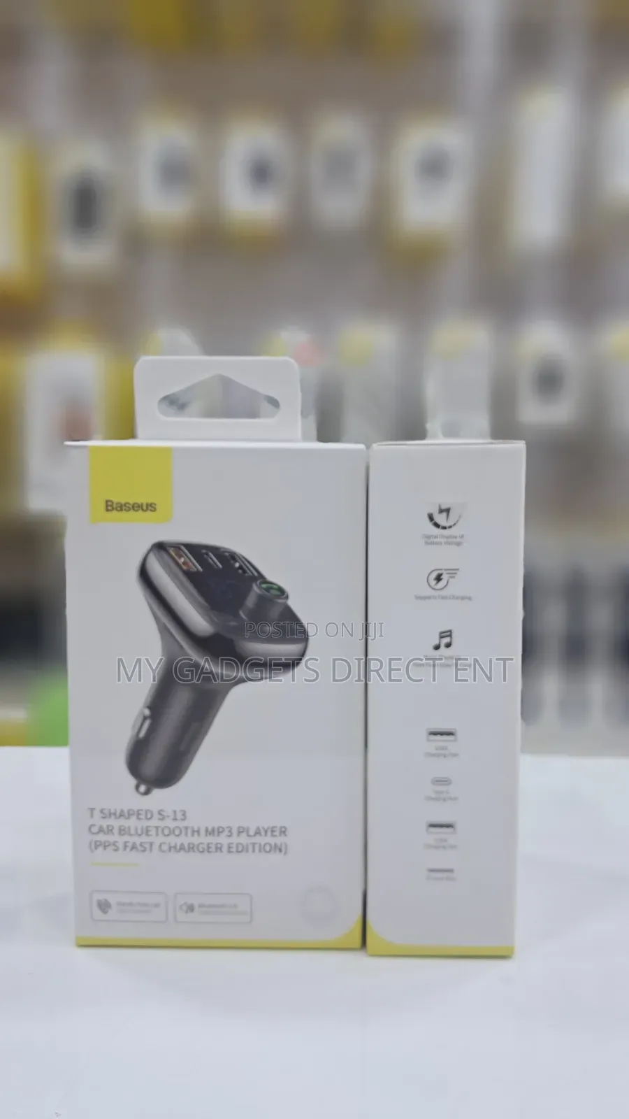 Baseus T Typed S-13 Pps Mp3 Car Charger Fm Transmitter