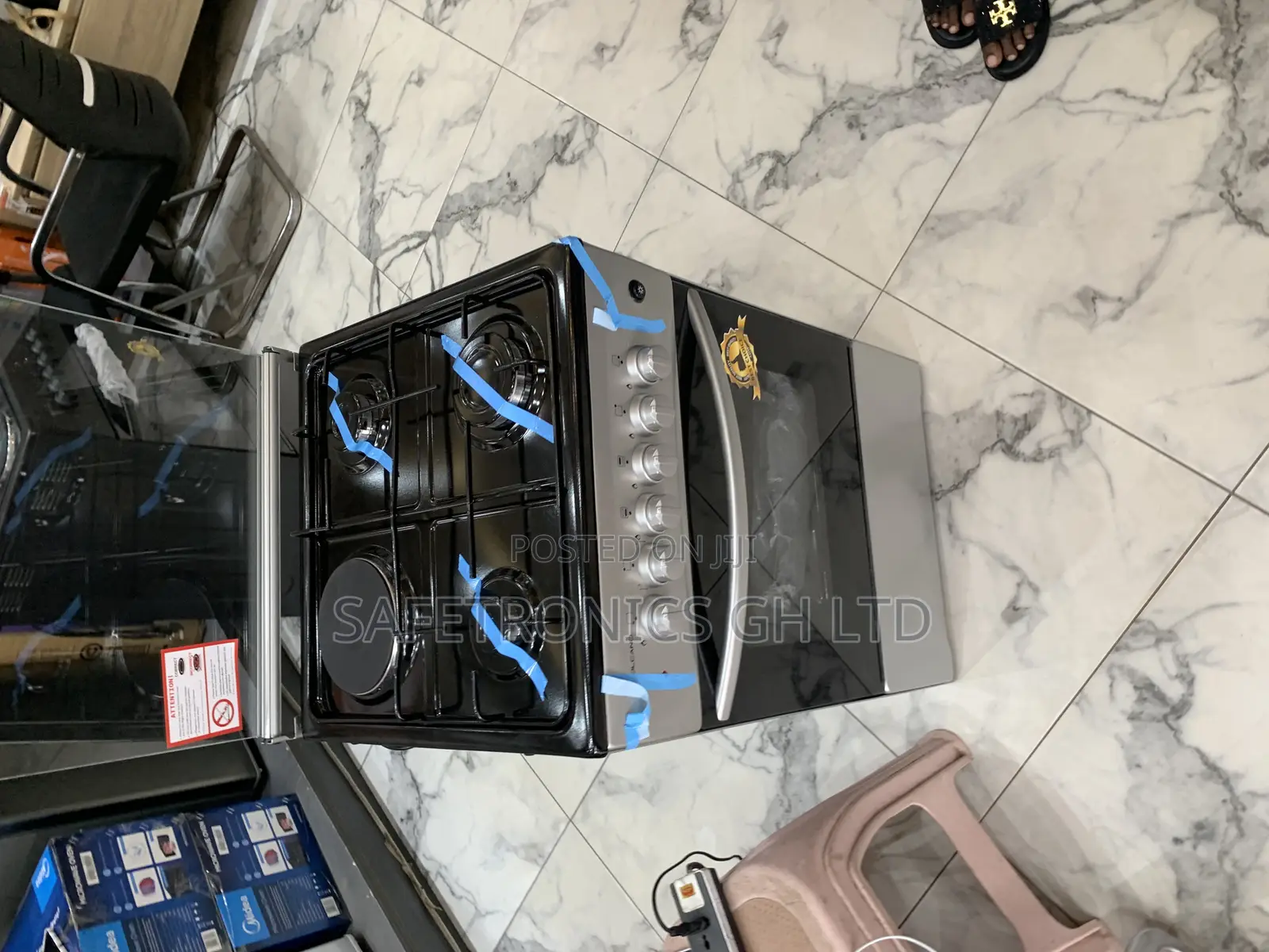 Order Elegant Volcano 50x50cm 3-Gas + 1-Electric Burner Cooker