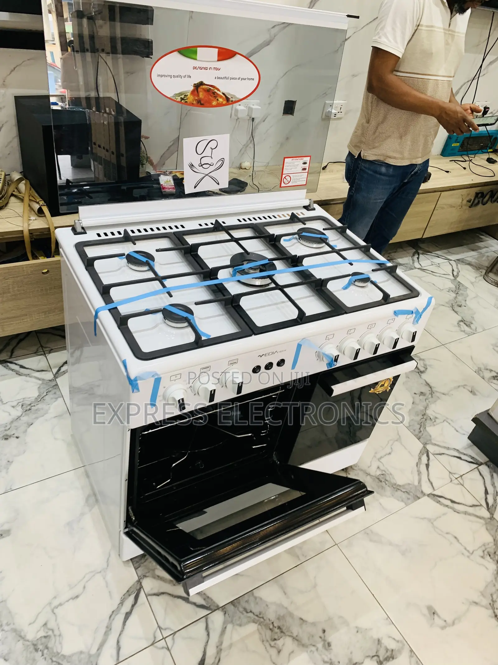 Shop From the Best Store for Midea Tech Gas Cooker Oven 5burner