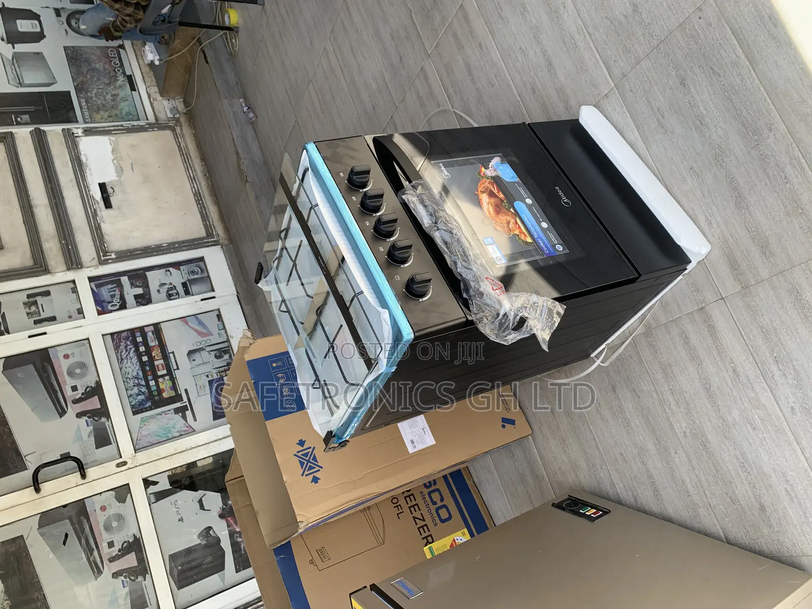 Check Out Oven With Grill Midea 4 Burner Gas Cooker